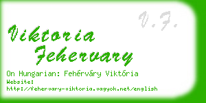 viktoria fehervary business card